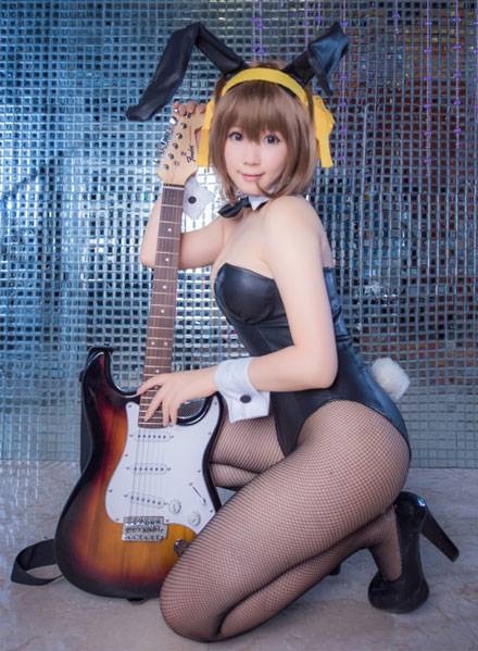凉宫春日兔女郎黑丝福利COS（5）