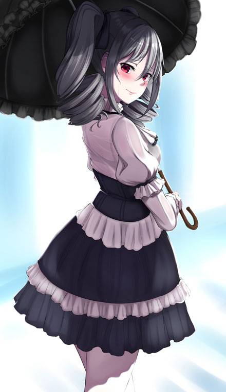 二次元打伞美少女美图赏析（11）