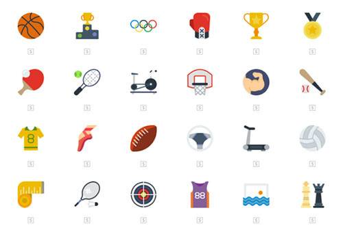 优秀的运动体育类图标ICON素材