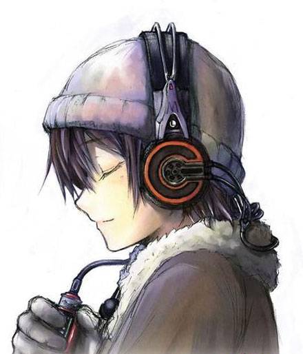 二次元耳机美男图片(13)