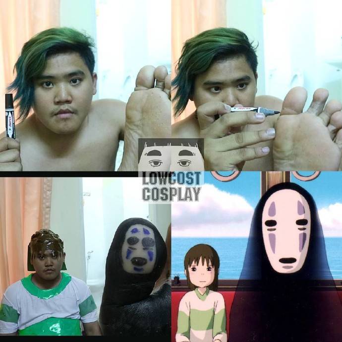 泰国小伙的低成本COS秀，辣眼睛的很