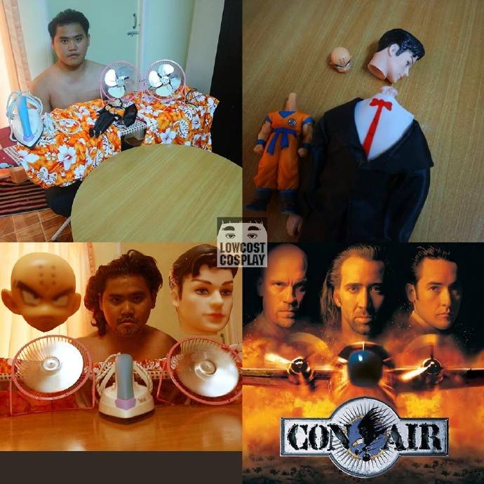 泰国小伙的低成本COS秀，辣眼睛的很