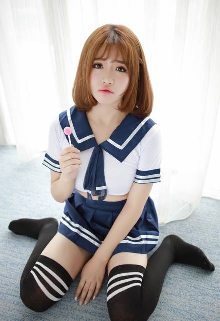 嫩模徐cake室内水手服写真（7）