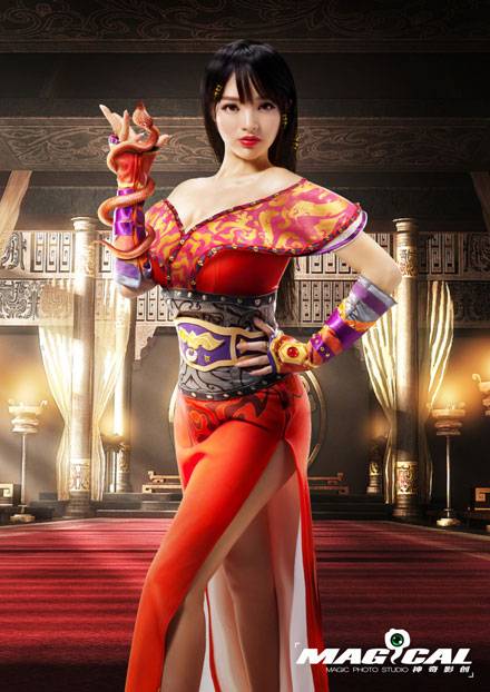 歪歪李玲《秦时明月》赤练爆乳COS（6）