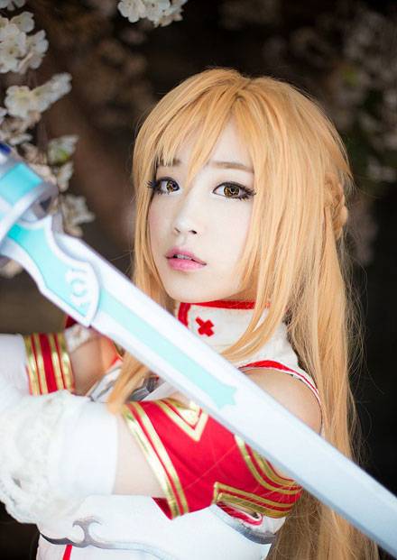 螺旋猫Tomia亚丝娜白丝制服Cos（4）