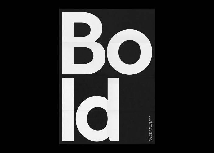 Fabian Fohrer黑白色调的英文字体海报设计图片