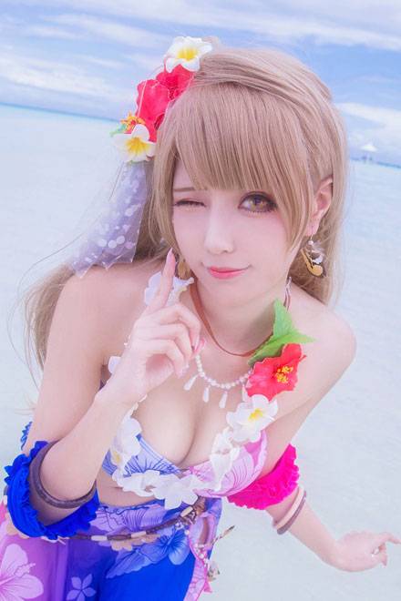 甜美萌妹COS南小鸟夏威夷觉醒（4）