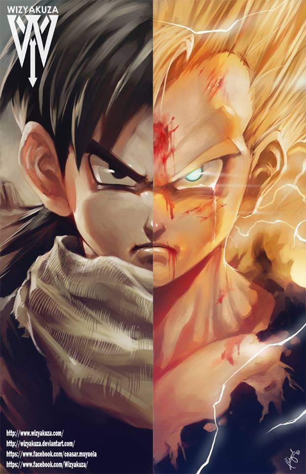 《动漫人物半颜艺术画》Wizyakuza 艺术家华丽呈献 - 图片7