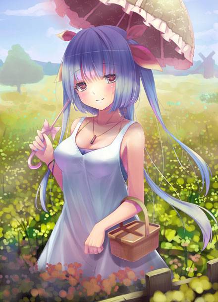 二次元打伞美少女美图赏析（13）