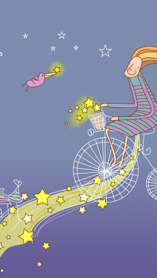 卡通漫画风格iphone和安卓手机壁纸素材