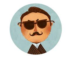 一男一女情侣卡通漫画微信头像