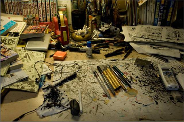 人气JUMP《漫画家桌面》大公开 原来老师们的桌面是这样的啊 - 图片18