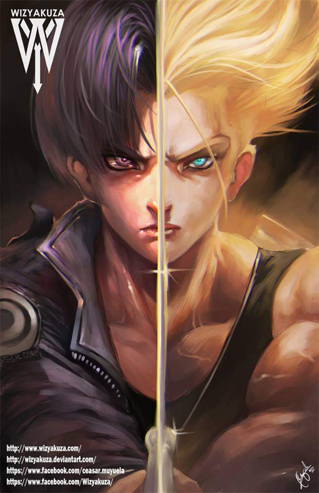 《动漫人物半颜艺术画》Wizyakuza 艺术家华丽呈献 - 图片9