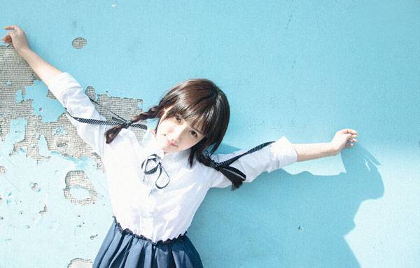 最美校服女生高晴日系制服写真（3）