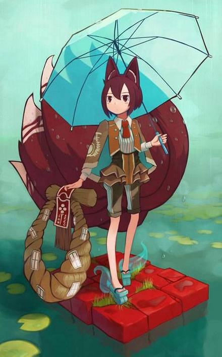 二次元打伞美少女合集(7)