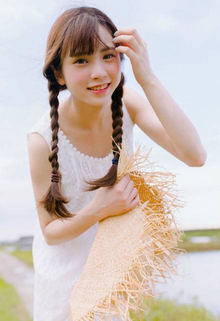 夏日小清新少女户外lomo图片写真（2）