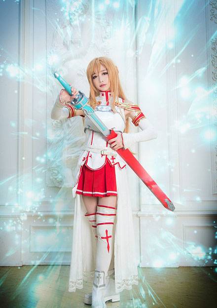 螺旋猫Tomia亚丝娜白丝制服Cos（6）