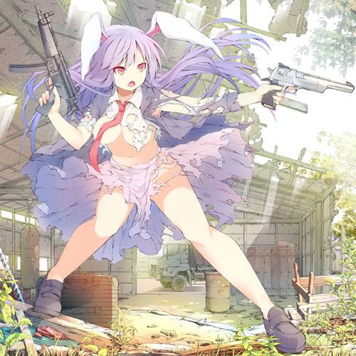 帅气枪械美少女美图六（6）