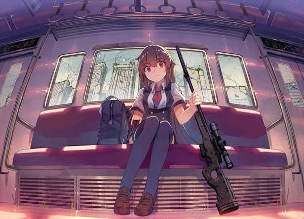 帅气枪械美少女美图五（8）