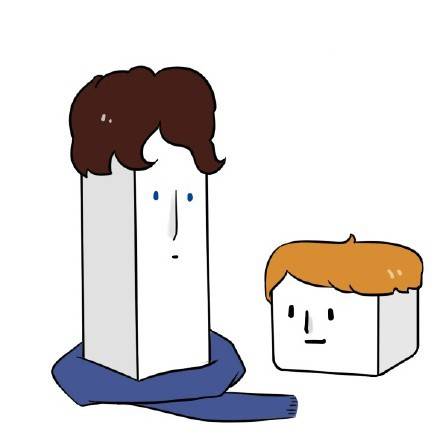 方脑壳画风的卡通漫画微信头像