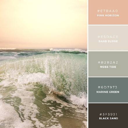 自然风光系RGB配色方案素材