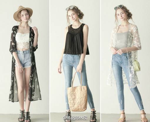 2016夏季女孩穿衣混搭女装推荐图片
