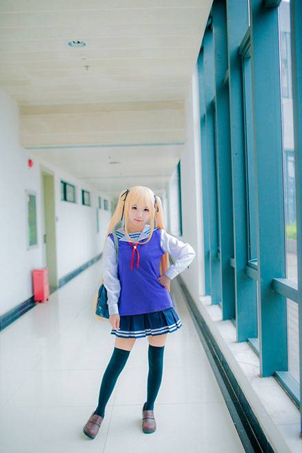 清纯萌妹泽村英梨梨制服COS（5）