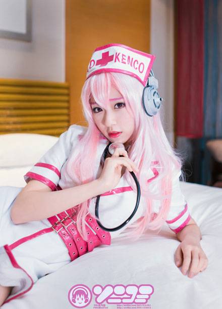 索尼子护士装黑丝福利COS（3）