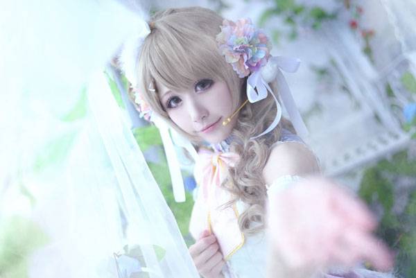 甜美萌妹南小鸟白色情人节COS（3）