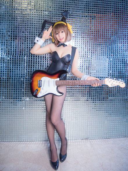 凉宫春日兔女郎黑丝福利COS（2）