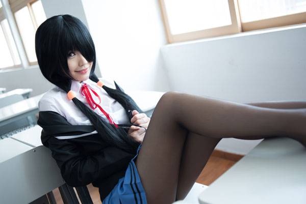 《约会大作战》时崎狂三制服COS（1）