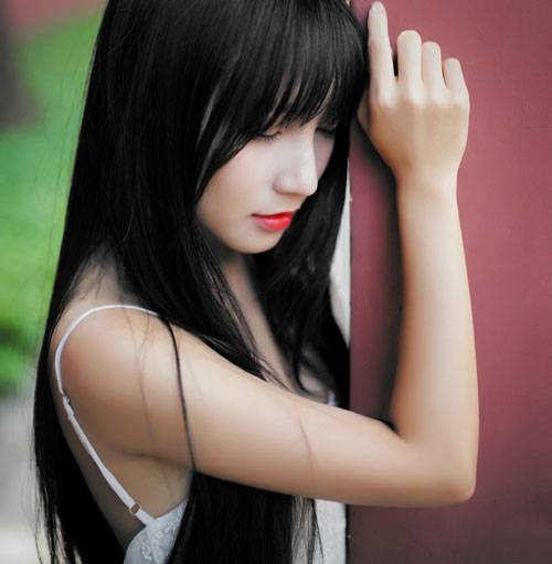 日系红唇美女意境写真（5）