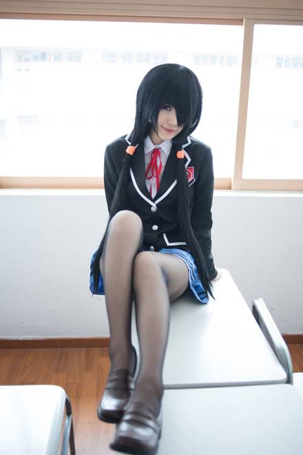 《约会大作战》时崎狂三制服COS（7）