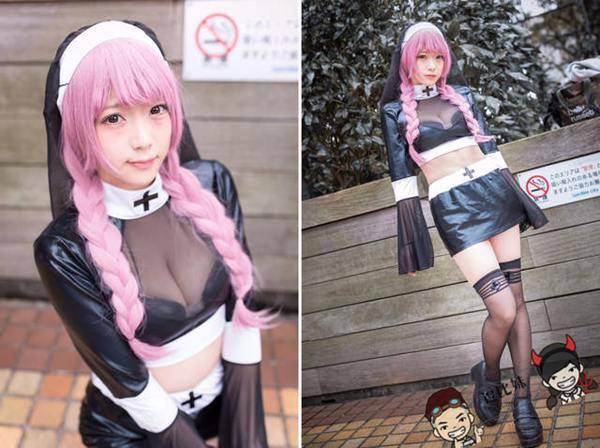日本极品好身材Coser「うに子」~佛莱迪的装扮一点也不恐怖啊！