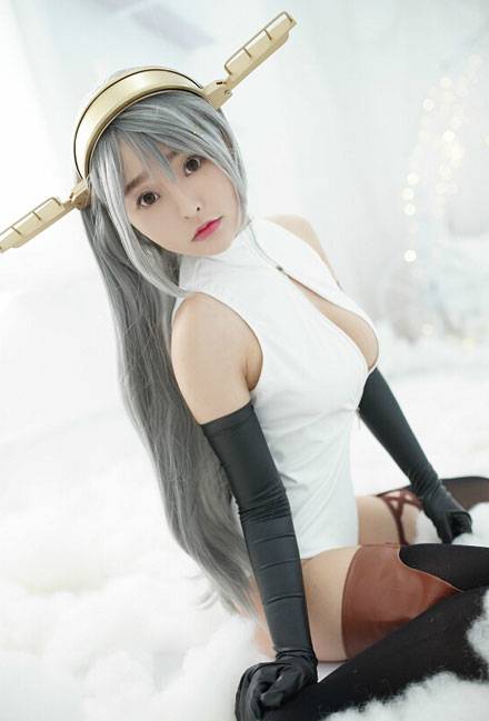 柳侑绮舰娘榛名开胸泳衣福利cos（12）