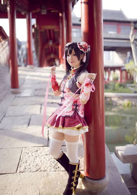 清纯萌妹矢泽妮可旗袍觉醒COS（5）