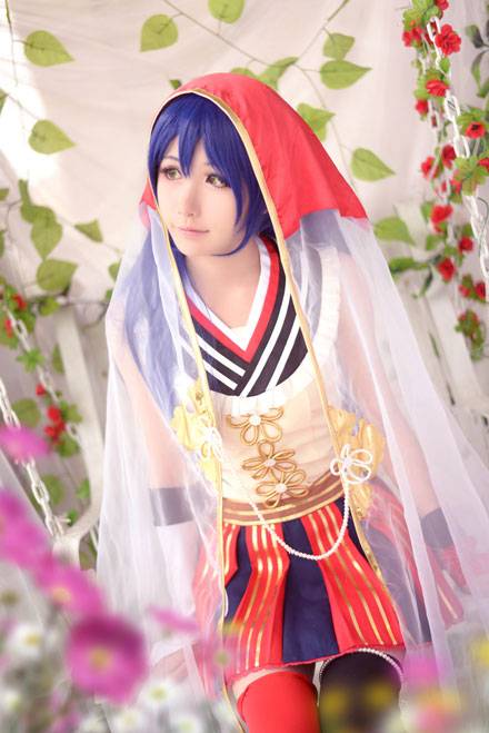 园田海未童话觉醒仙鹤报恩COS（2）