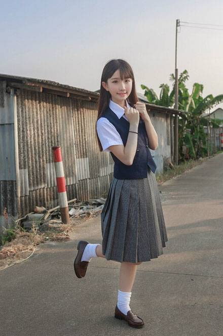 日系甜美萌妹JK制服写真（1）