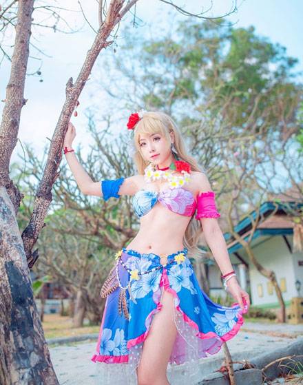 甜美萌妹南小鸟水着觉醒COS（6）