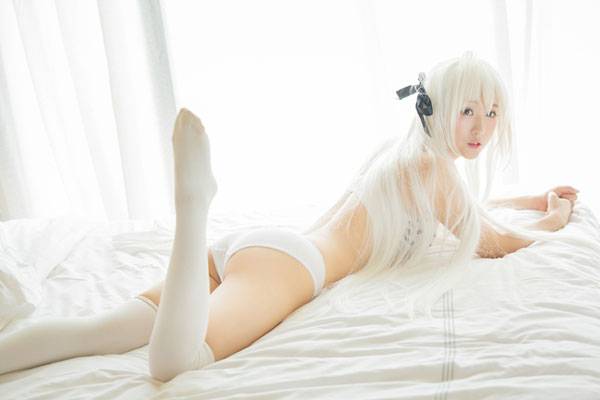 春日野穹内衣白丝福利COS（8）