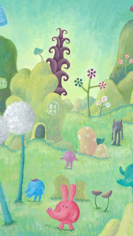 卡通漫画风格iphone和安卓手机壁纸素材