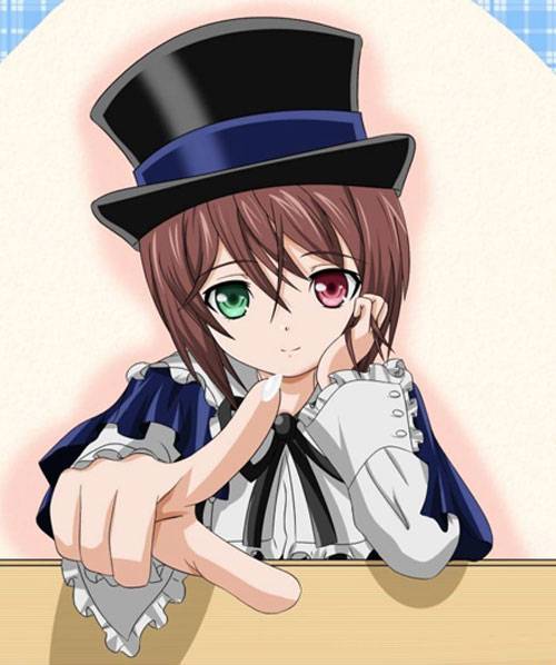 二次元托腮美少女可爱图集一（10）