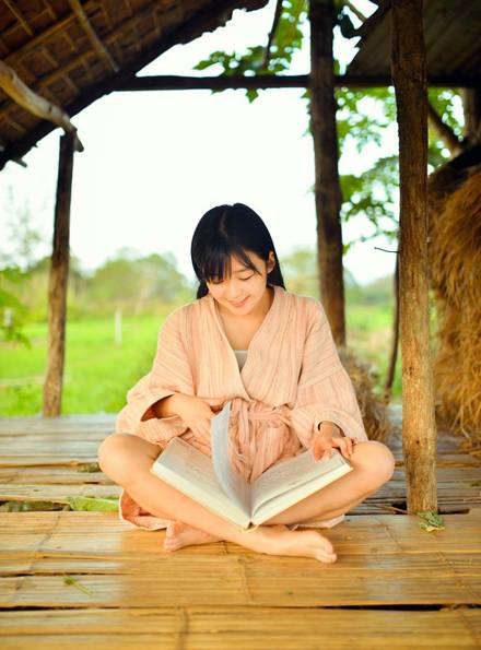 宋伊人户外浴衣小清新写真图片写真集（7）