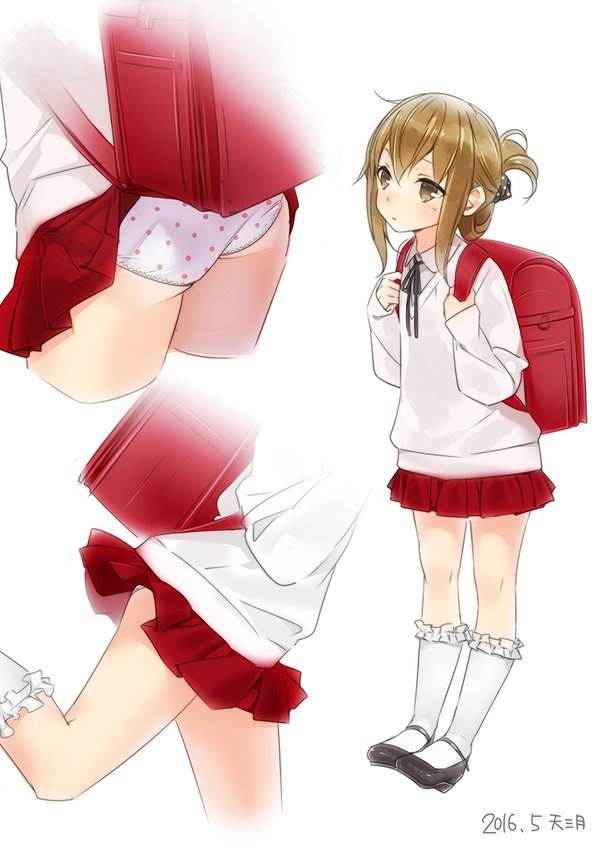 好害羞《天三月绘师笔下的舰娘日常》视角太好胖次全都露了啦♥ - 图片9