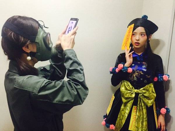 万圣节美少女搞怪秀：上坂堇卖萌僵尸跳、桥本环奈小恶魔再登场！[17P]