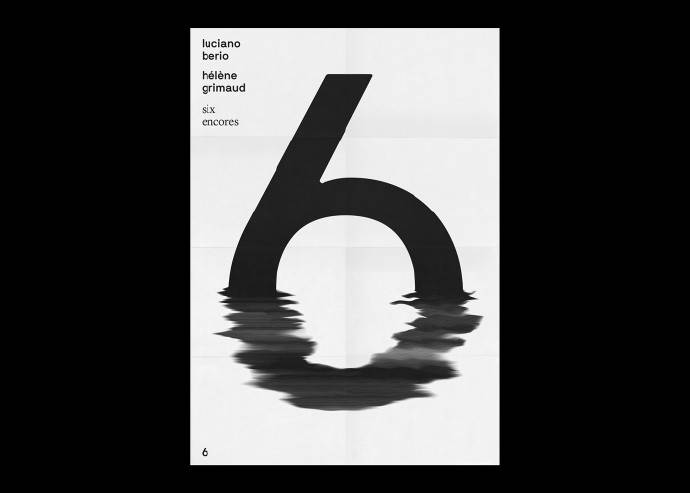 Fabian Fohrer黑白色调的英文字体海报设计图片