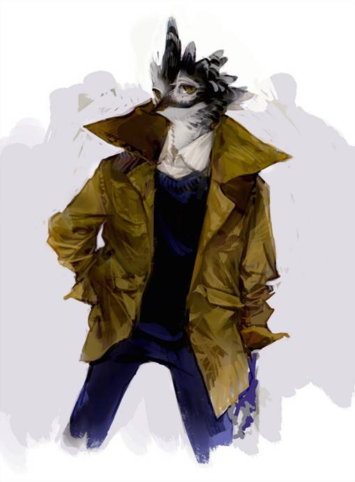 拟人化风格的可爱的日系人物插画图片