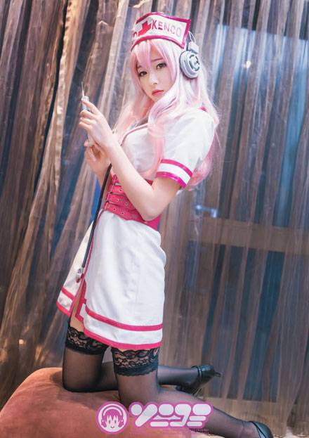 索尼子护士装黑丝福利COS（4）