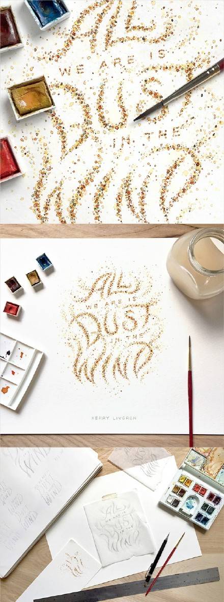 设计师DANGERDUST的手绘风格迷你英文字体设计