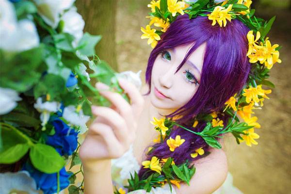 啾小妍SAMA东条希长发公主COS（7）